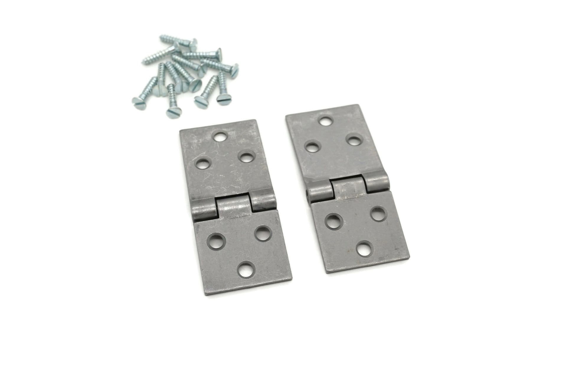 Antique DROP LEAF Table Hinges Steel, Large, Sold in Pairs, With 12 Wood Screws, Table Hinges Made From Heavy Cold Rolled Steel 1/16" Thick