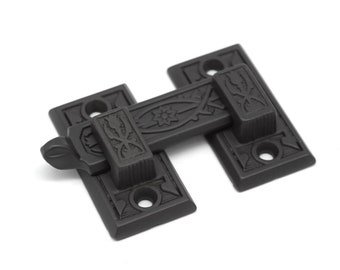 thumbnail image 2 of Polished Nickel Cabinet Latch – Vintage Hoosier Latch For Cabinet Doors 2 of 6