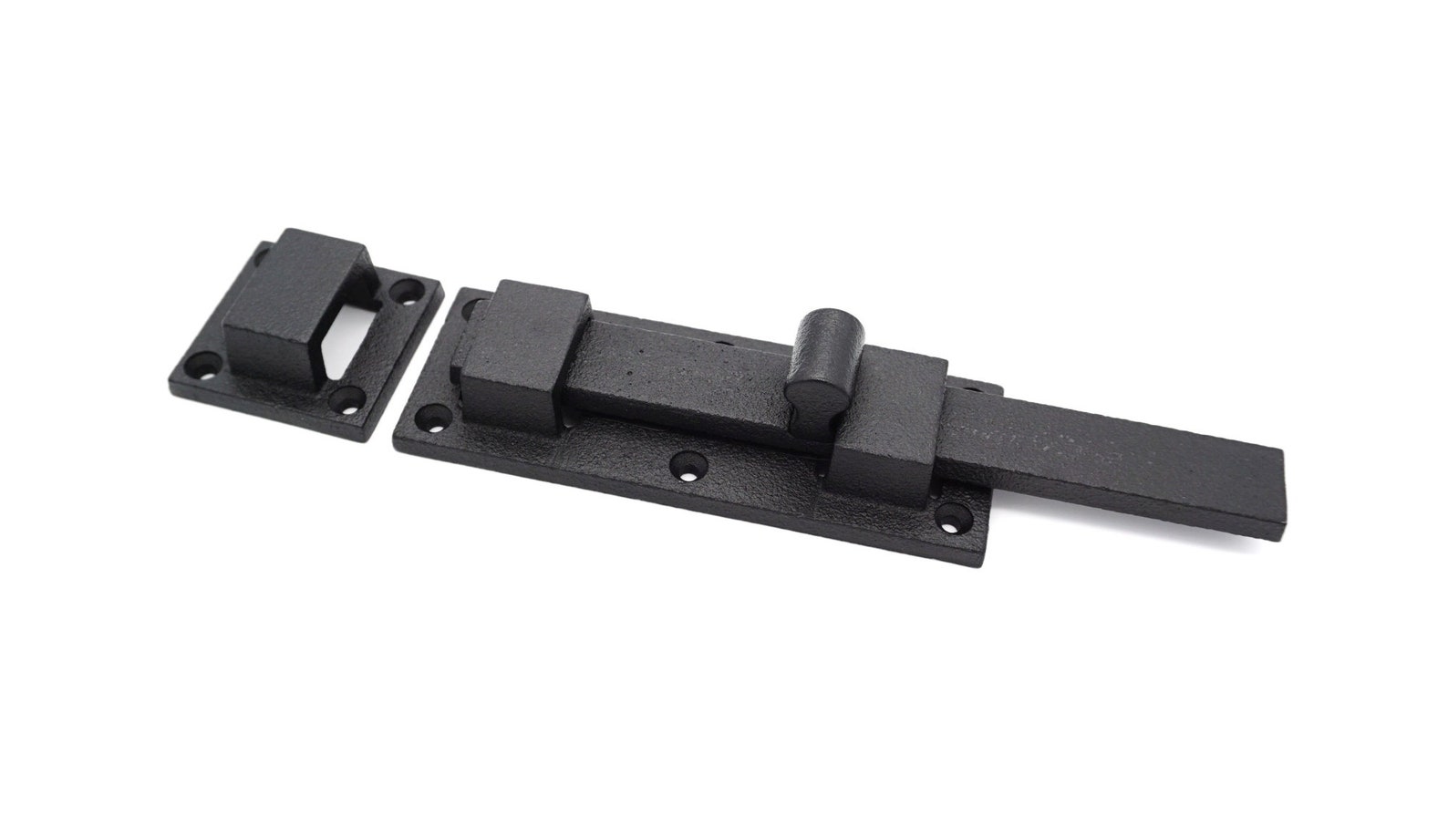 6 3/4 Black Iron SHUTTER LATCH Slide Bolt Door Slide Etsy