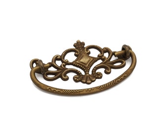 Antique Furniture Drawer Pulls Victorian Drawer Pulls Eastlake Drawer Pulls Cabinet Drawer Pulls Handle Bail Drawer Pulls Solid Brass,