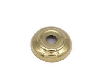 Brass Bed Finial Ball Washer Mount Spacer 1 3/4" Diameter x 1/2" High