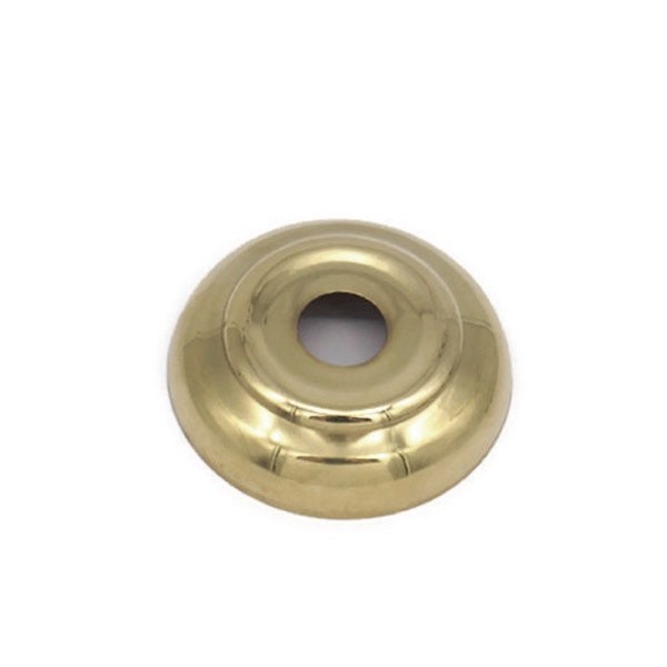 Brass Bed Finial Ball Washer Mount Spacer 1 3/4" Diameter x 1/2" High