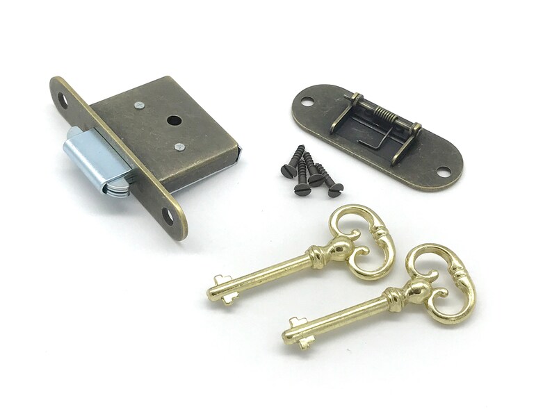 ROLL TOP DESK Lock Antique Style Desk Lock Comes With 2 Keys Etsy