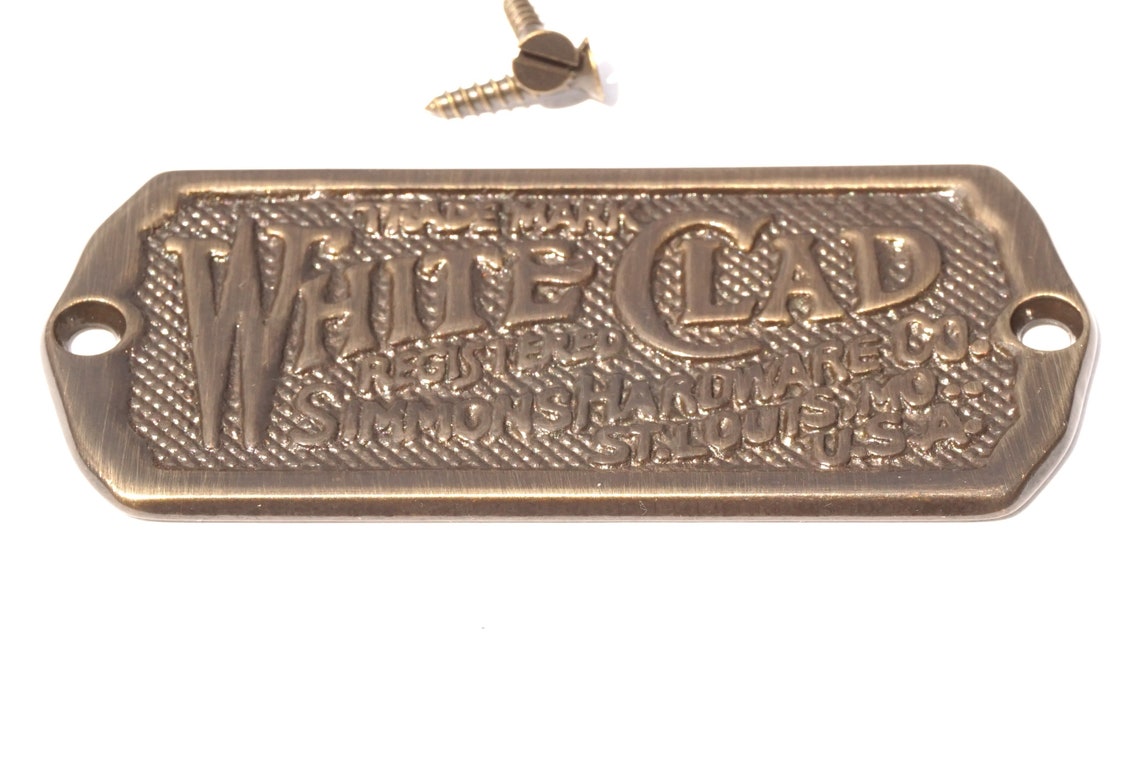 ICE BOX NAME Plate Antiqued Solid Brass Style 3 1/2 X 1 Etsy