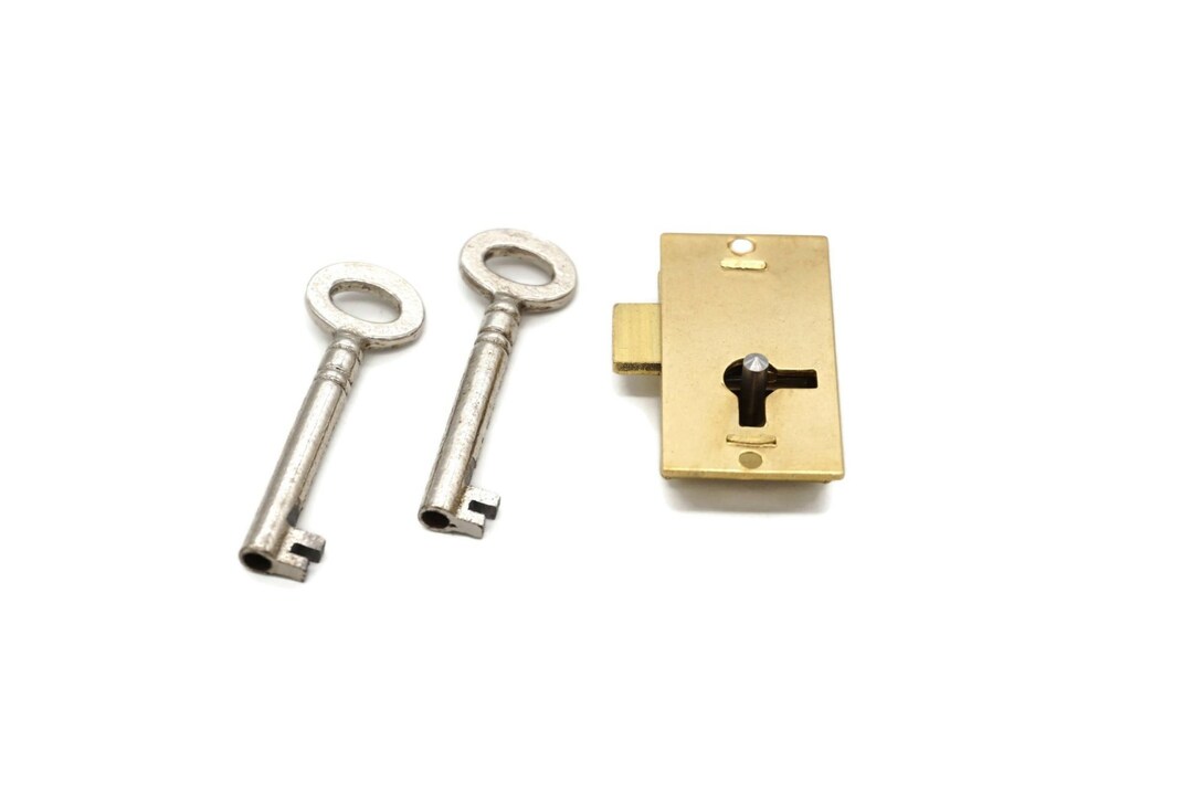 FLUSH MOUNT LOCK Chest Lock Antique Flush Mount Furniture Lock