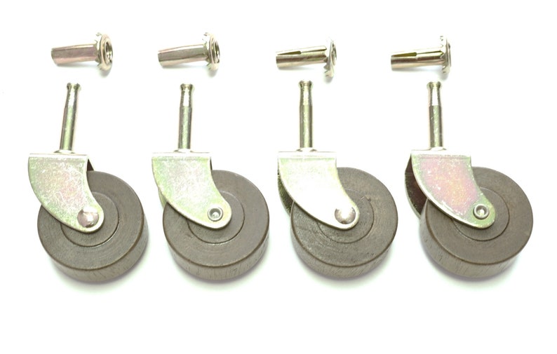 Caster Furniture Casters Set of 4 Wood Casters Extra Large Etsy