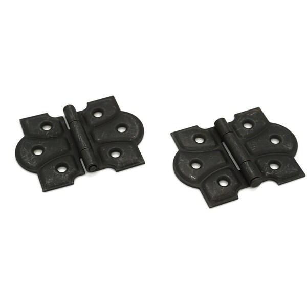 thumbnail image 2 of 10 Pack Black Antique Ornate Cabinet Butterfly Hinges – Ironmongery World IMW100719 2 of 3