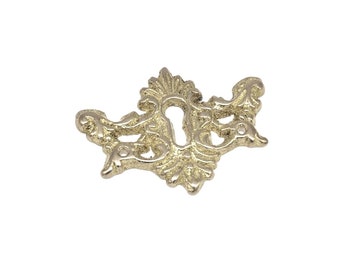 2" Keyhole Cover Antique Victorian Furniture Cabinet Lock Key Hole Cover Plate Keyhole Cover Plate