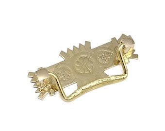 Furniture Drawer Pull EASTLAKE DRAWER PULL Antique Style Pull Solid Brass Cabinet Pulls 2 1/2" Center To Center Holes