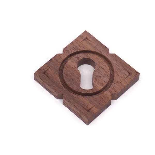 Keyhole Cover Plate Wood Keyhole Cover 1 3/4” Cabinet Keyhole Plate Cover Furniture Lock Cover Keyhole Cover Antique Furniture Locks Walnut