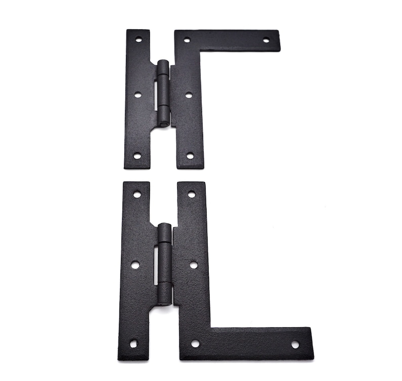 4 Hinge Black IRON HINGE HL Hinge Antique Style Iron Etsy