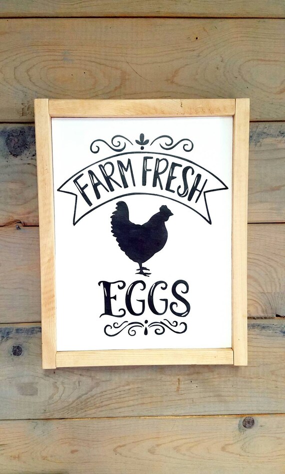 Farm Fresh Eggs Sign Chicken Sign Farm Signs Ranch Signs Etsy