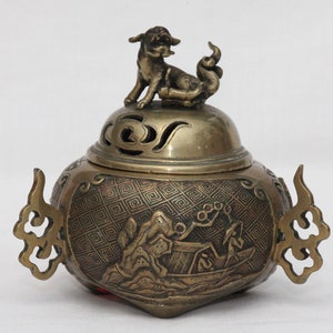 Antique chinese bronze incense burner