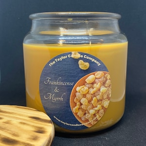 Frankincense & Myrrh Candle – 17oz 3-Wick Soy Candle – Warm Resin and  Spice – Meditative and Earthy – Hand-Poured