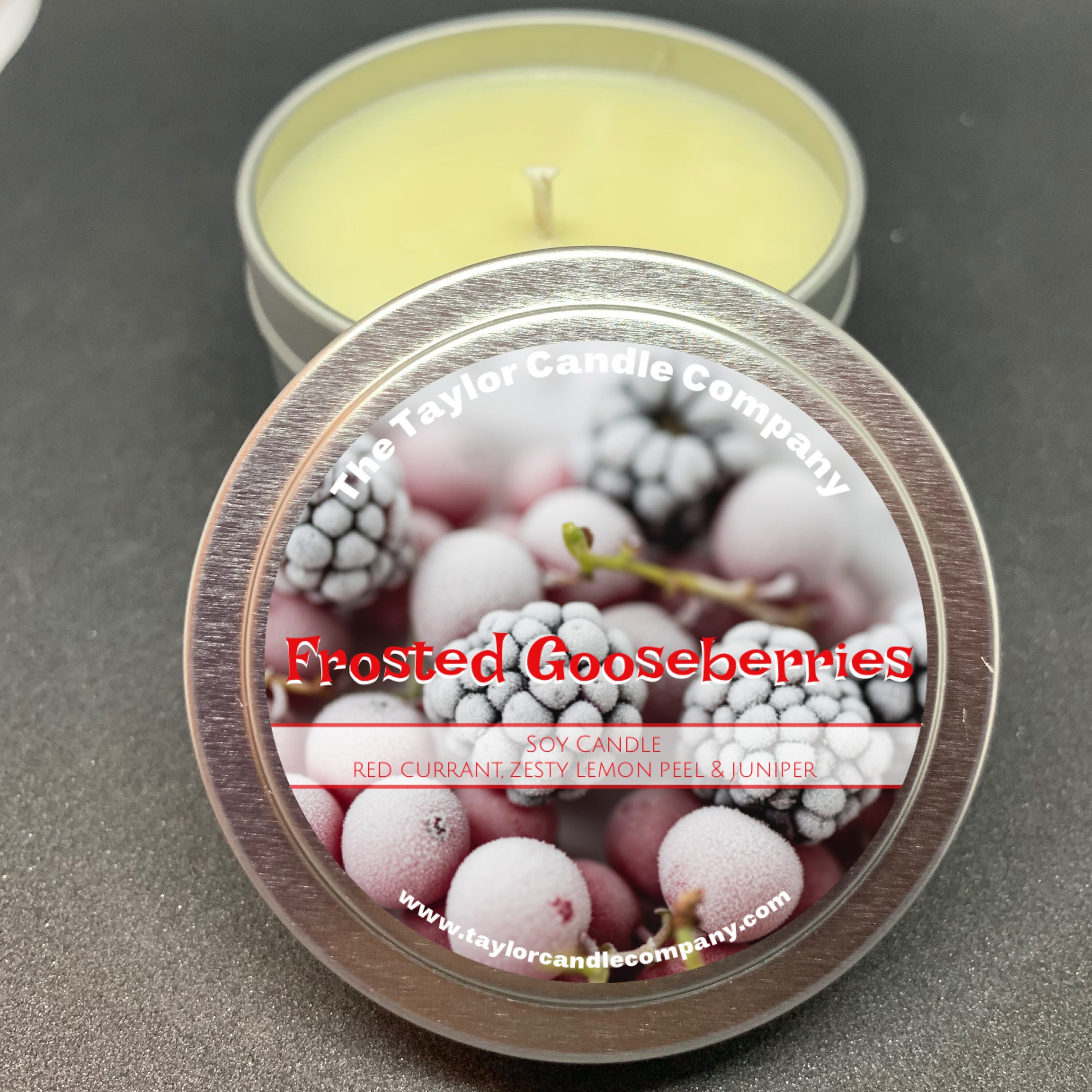 Frosted Gooseberries Candle Soy Candle Red Currant Holiday Etsy