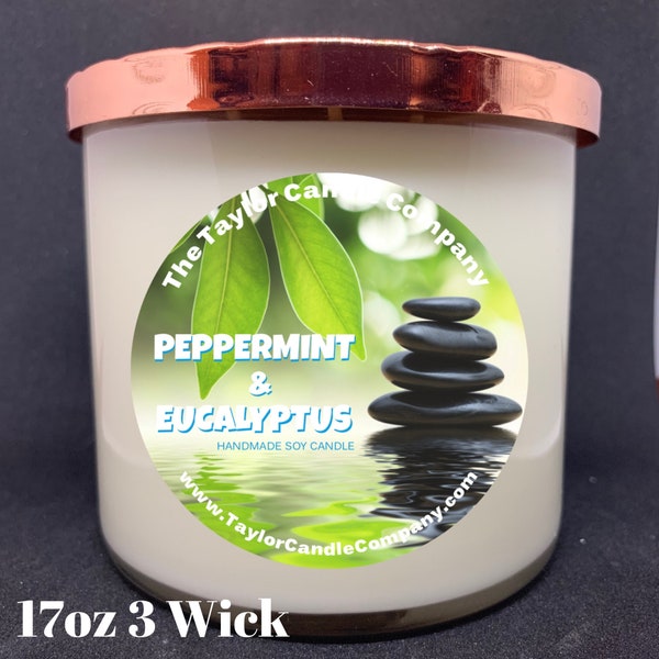Peppermint & Eucalyptus - Soy Candle