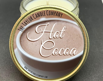 Hot Cocoa Scented Soy Candle – Vanilla Marshmallow, Winter Candle
