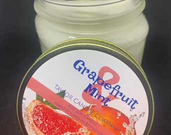 Grapefruit & Mint - Soy Candle