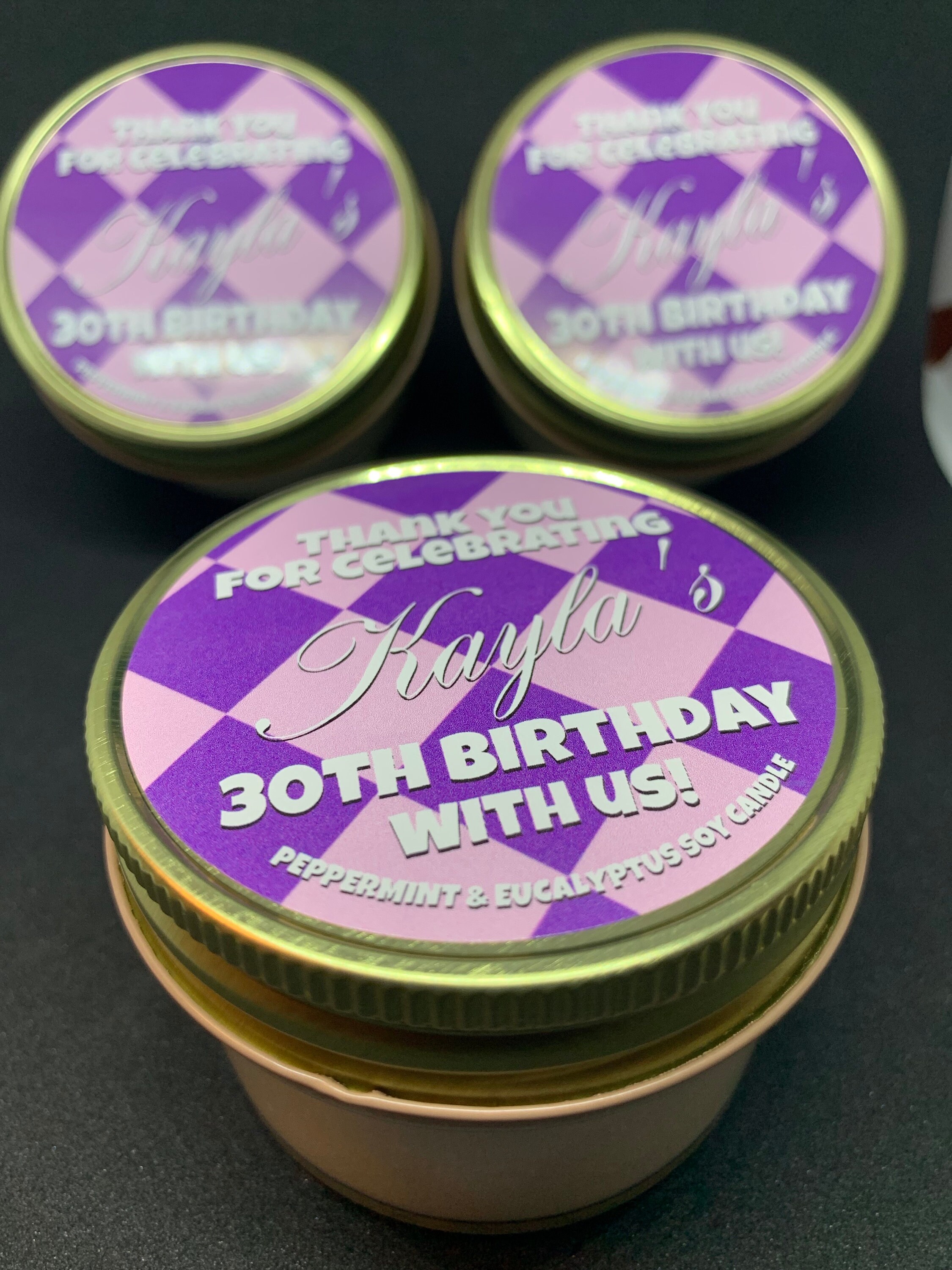 Candle tin labels uk