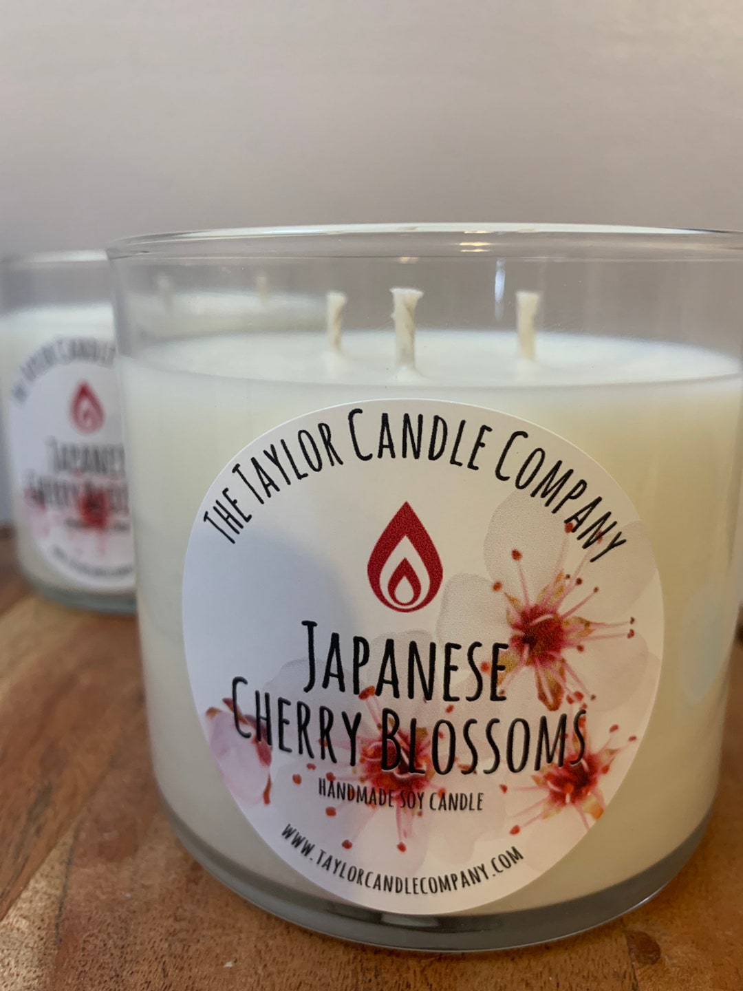Japanese Cherry Blossom Candle Soy Candle Flower Scented Etsy