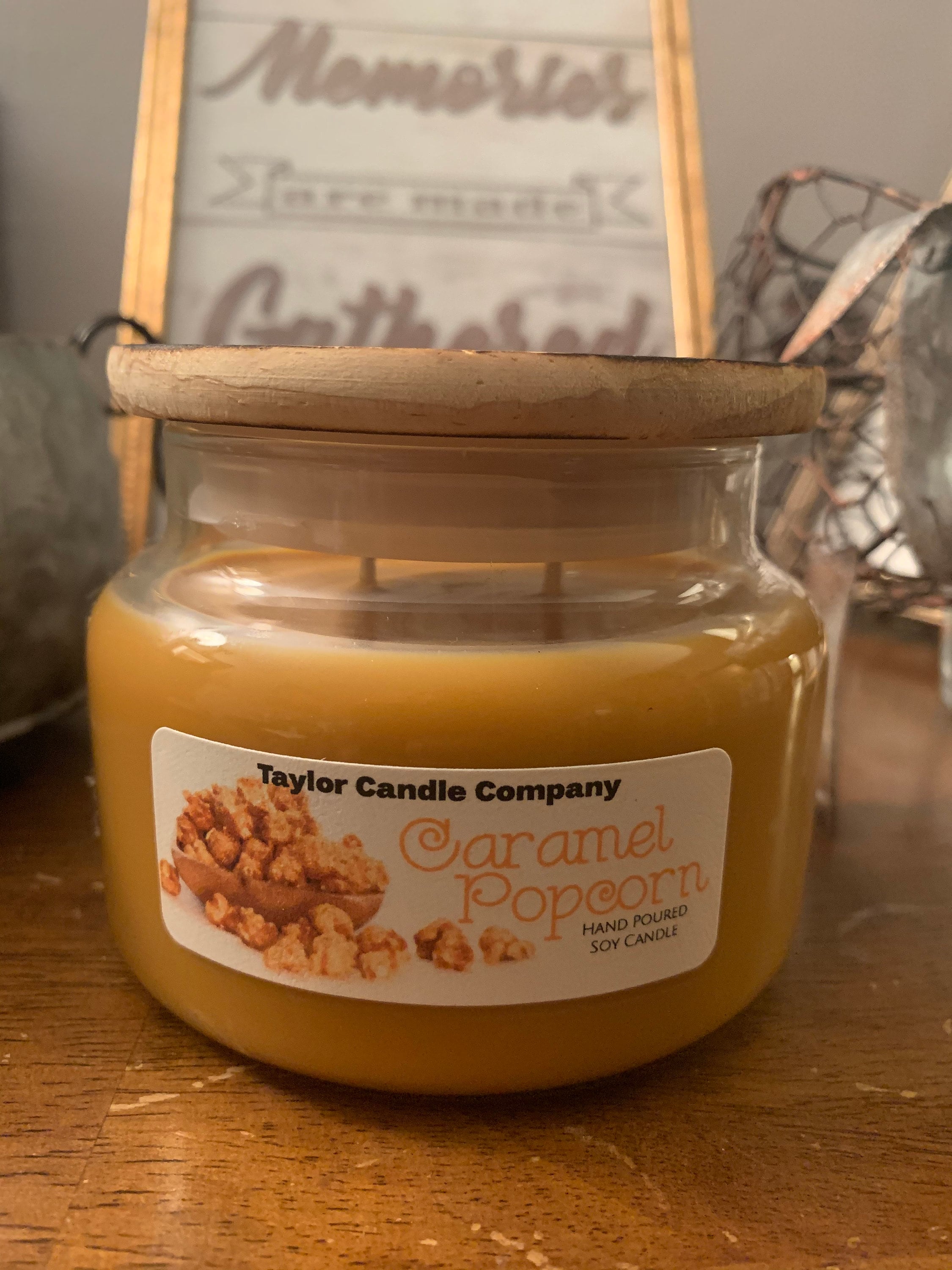Popcorn Candle Caramel Popcorn Candle – Buttery Sweet Scented, Hand-poured Soy Wax - Etsy