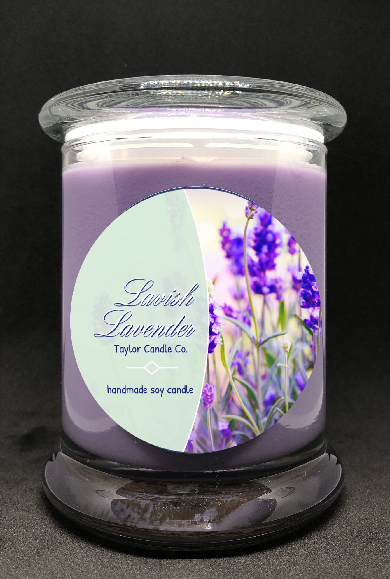 Lavender Scented Candle Soy Candle Etsy