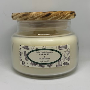 Cypress & Bayberry Candle – Woodsy Winter Scent, Hand-Poured  Soy Wax Candles various sizes