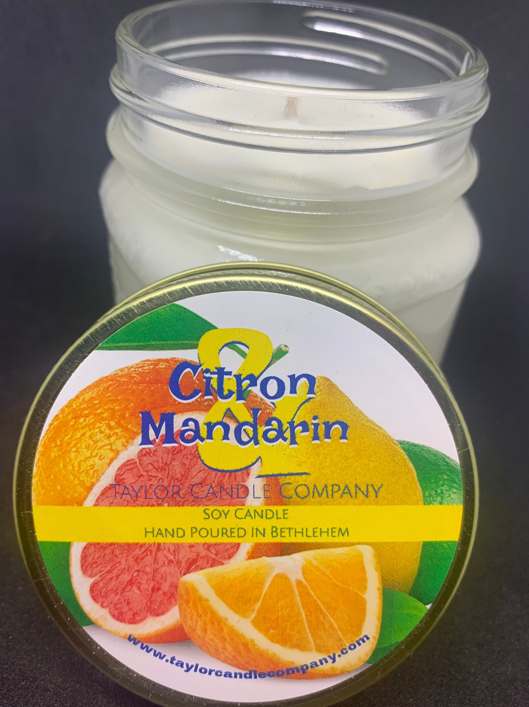 Citron & Mandarin Candle Soy Candle Fruity Candle Citrus Etsy