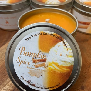 Pumpkin Spice Latte Candle – Fall Coffee Scent