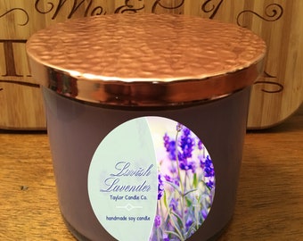 Lavender Soy Candle – Aromatherapy Calming Floral Scent