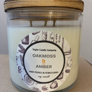 Oakmoss & Amber - Soy Candle