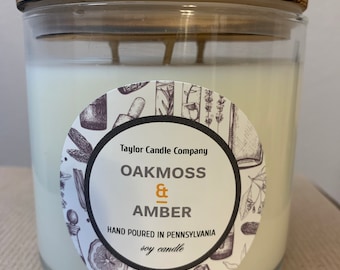 Oakmoss & Amber - Soy Candle