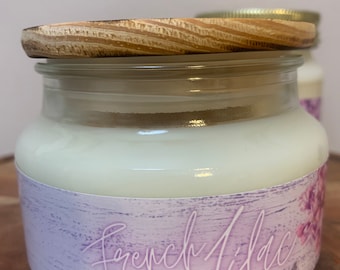 French Lilac Candle – 17oz 3-Wick Soy Candle – Soft Floral Scent – Spring-Inspired – Hand-Poured
