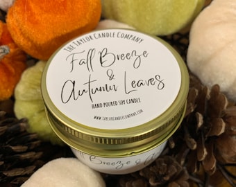Autumn Leaves Soy Candle – Fall Scented, Hand-Poured 17oz