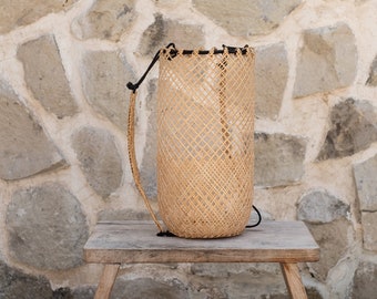 Woven Natural Backpack, Rattan Carrier, Woven Bamboo Bag, Summer Backpacks, Boho Bohemian Bag, Best Seller Bags, Beach Bags, Boho Backpack