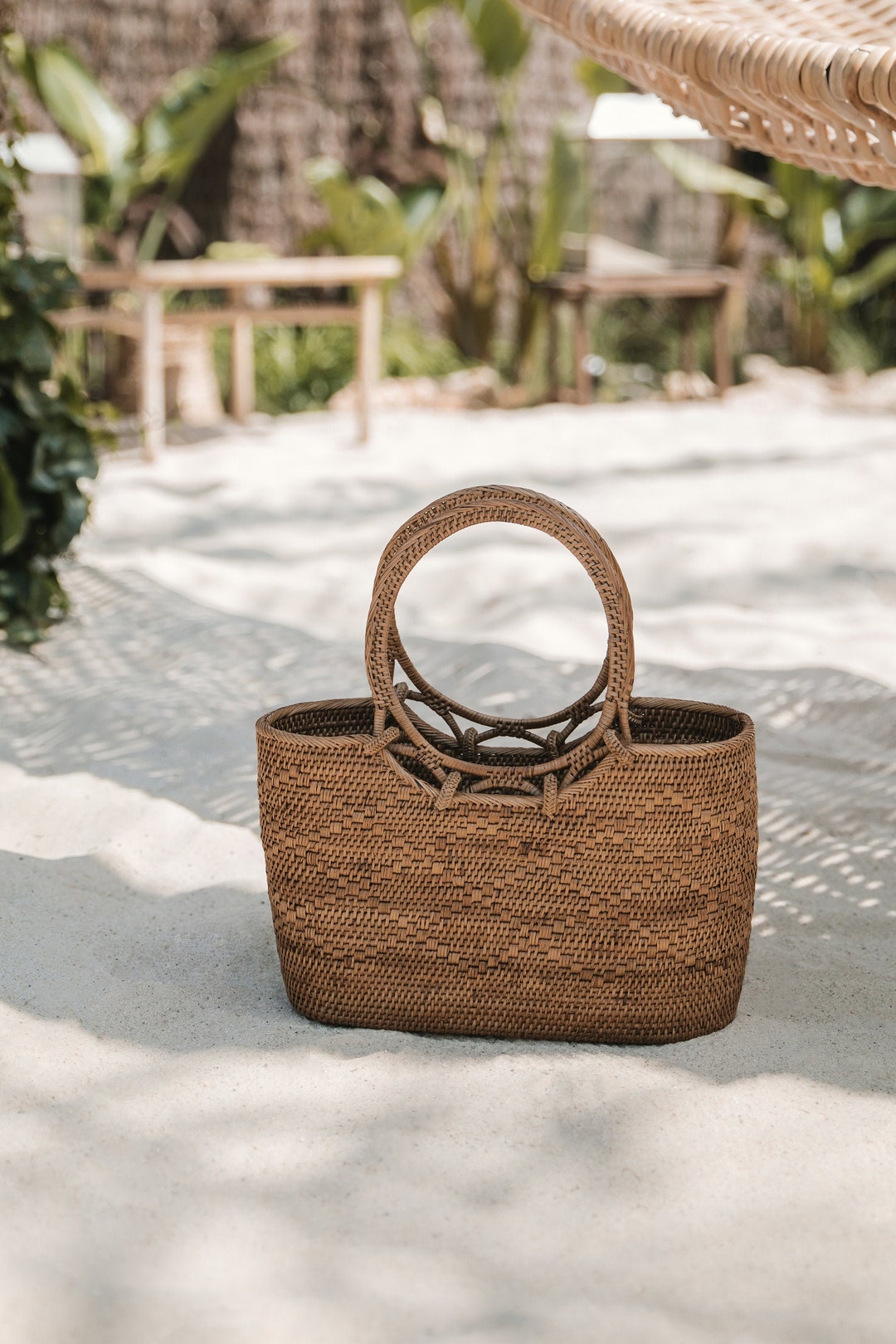 BALI WERKSTÄTTE / O BASKET BAG BALI WERKSTATTE】Kepang basket - Small – CASA FLINE