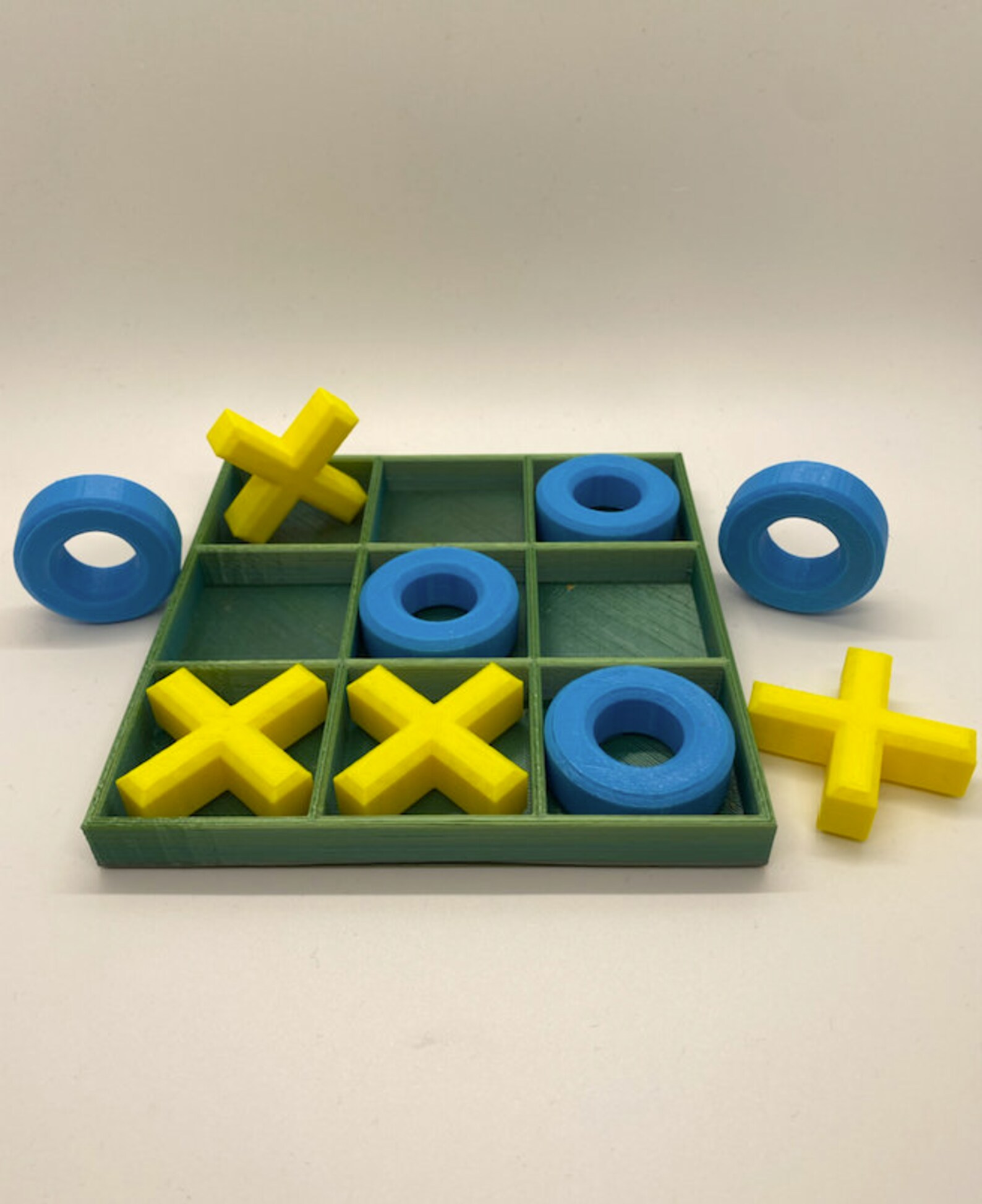 Tic Tac Toe Game Big Pieces Portable Game Board | Etsy