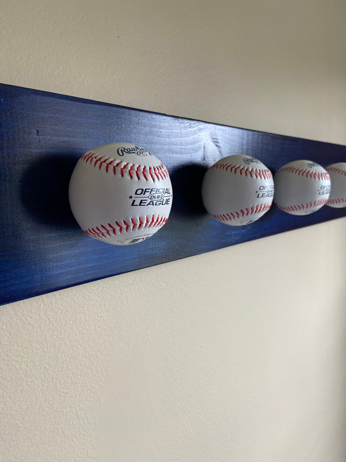 Real Authentic Baseball Hat Rack Baseball Wall Decor Hat Etsy