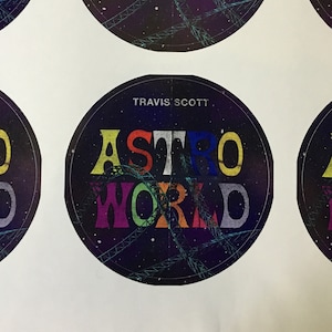 Travis Scott: Astro World Individual Space Stickers