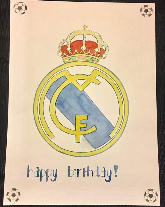 Signe De Joyeux Anniversaire Du Real Madrid Etsy Canada