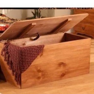 Handmade solid wood Rustic Flat top chest, blanket chest. Made from cherry, walnut, or mohogany. Woodworking.