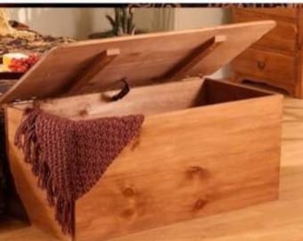 Handmade solid wood Rustic Flat top chest, blanket chest. Made from cherry, walnut, or mohogany. Woodworking.