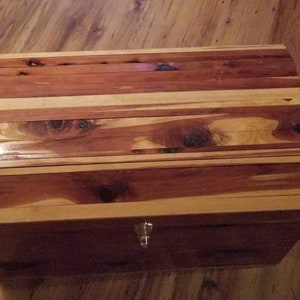 Cedar chest, toy chest, blanket chest. Solid cedar.