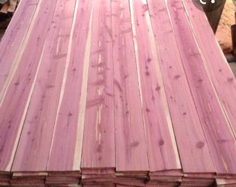 Eastern red cedar boards #1 grade Planed/squared kiln dried beautiful aromatic cedar,  project boards. Remodeling. Woodworking boards.