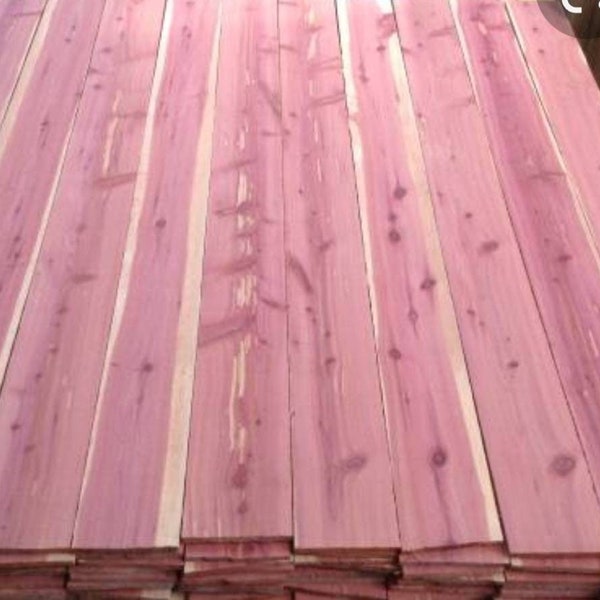 Eastern red cedar boards #1 grade Planed/squared kiln dried beautiful aromatic cedar,  project boards. Remodeling. Woodworking boards.