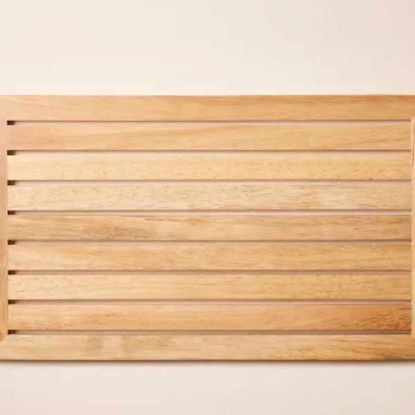Wood Bath Mat - Etsy