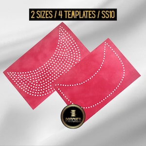 Plantilla digital de diamantes de imitación para ala de sombrero / Diseño de sombrero / Diamantes de imitación