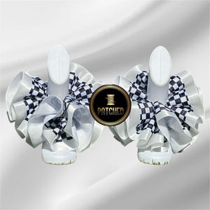 Checker Tutu Anklet: Ruffle Socks Accessory
