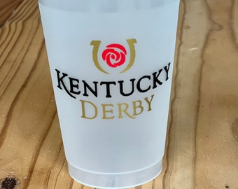 Kentucky Derby Frosted Plastic Cup