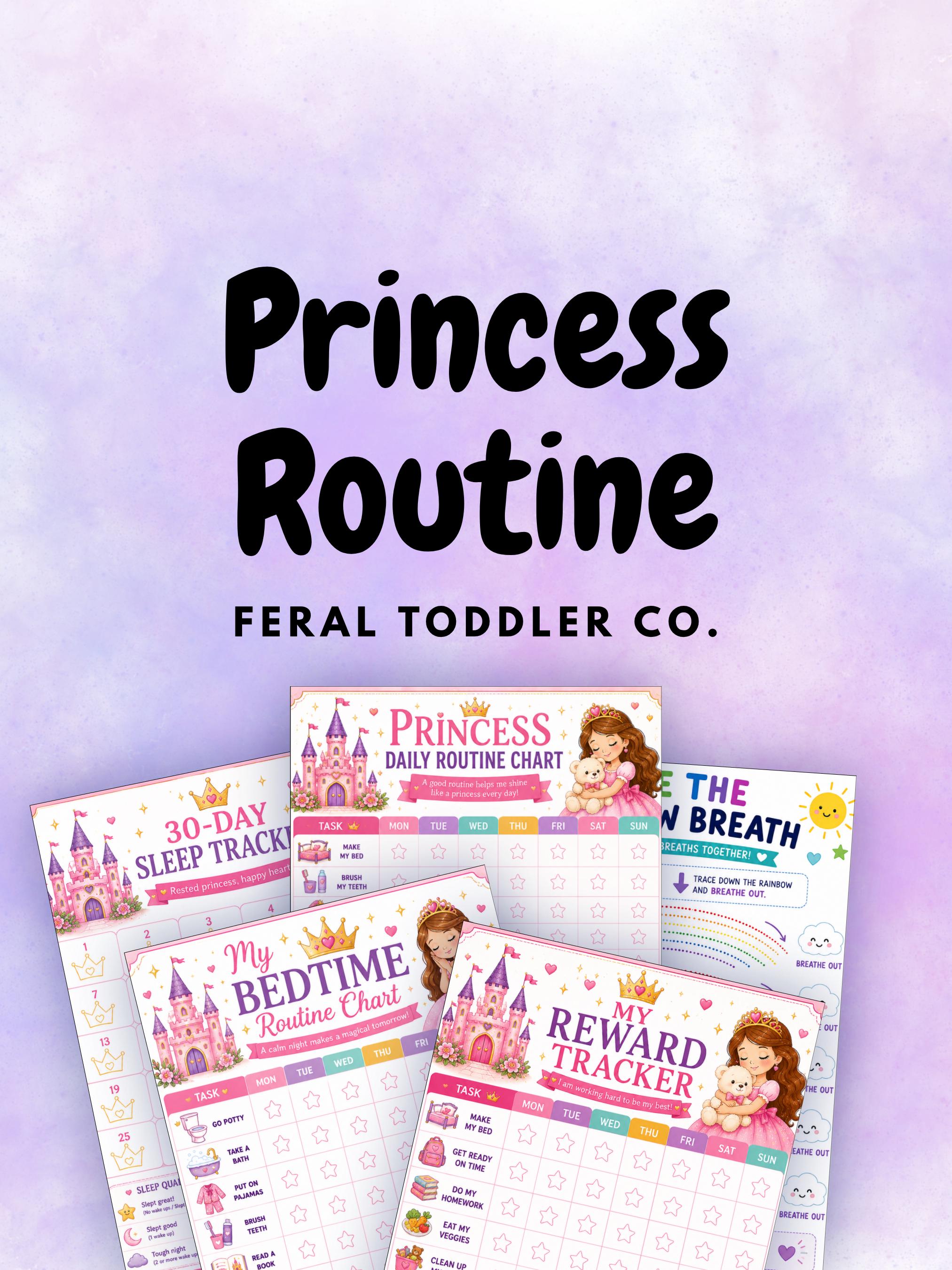 Princess Routine Bundle | Bedtime & Reward Charts for Girls - Etsy
